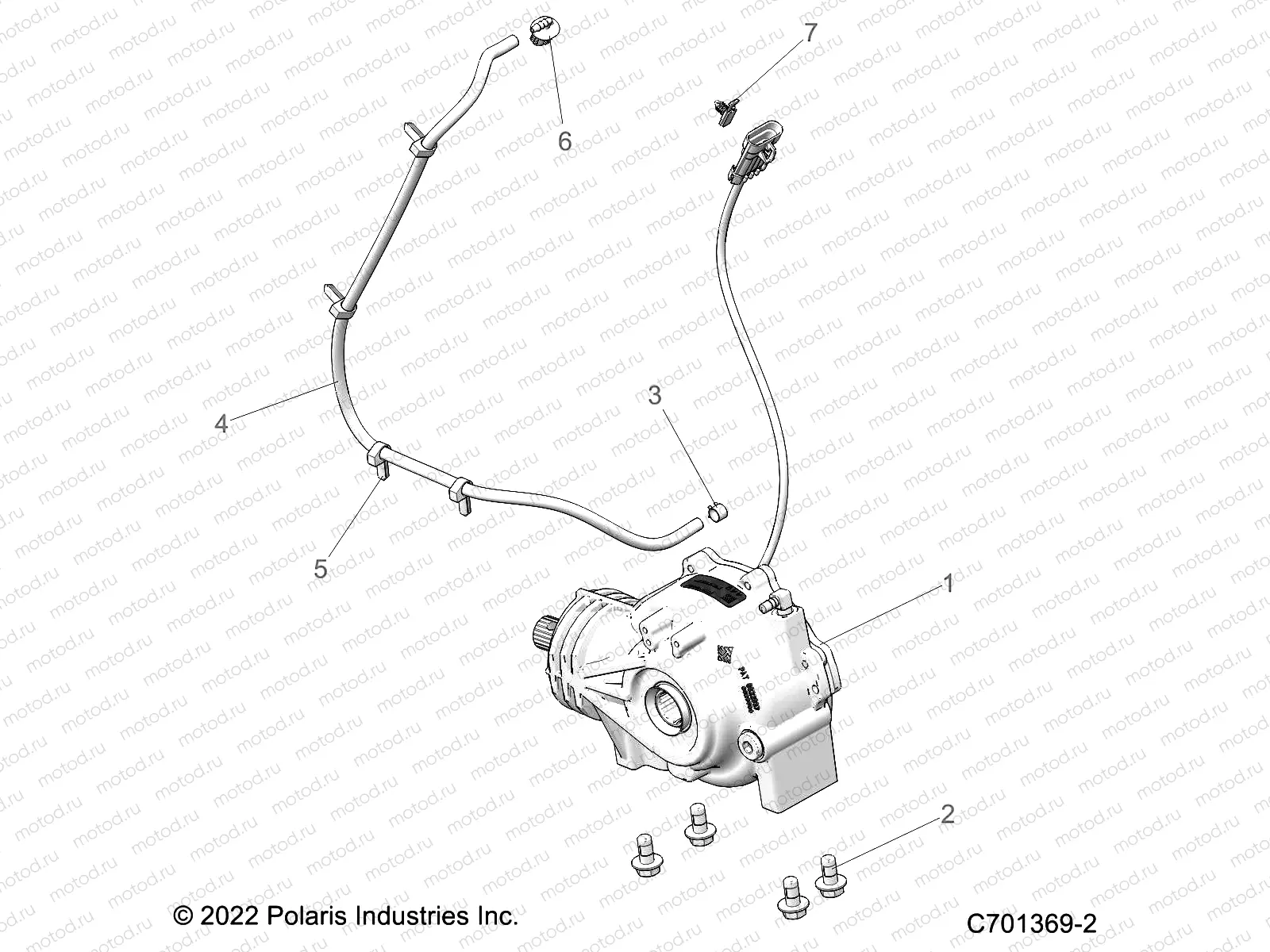 DRIVE TRAIN | DRIVE TRAIN, FRONT GEARCASE MOUNTING - R22RRED4JA (C701369-2)