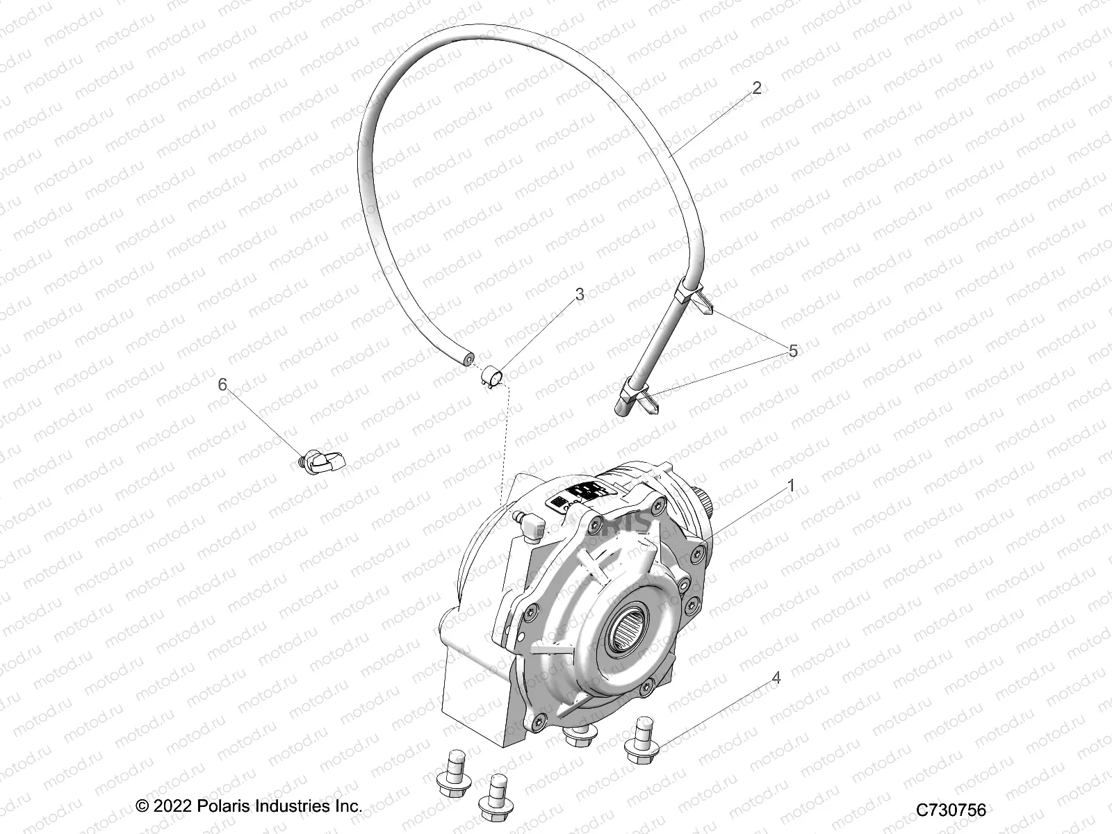 DRIVE TRAIN | DRIVE TRAIN, FRONT GEARCASE MOUNTING - R23CCA57A1/A7 (C730756)