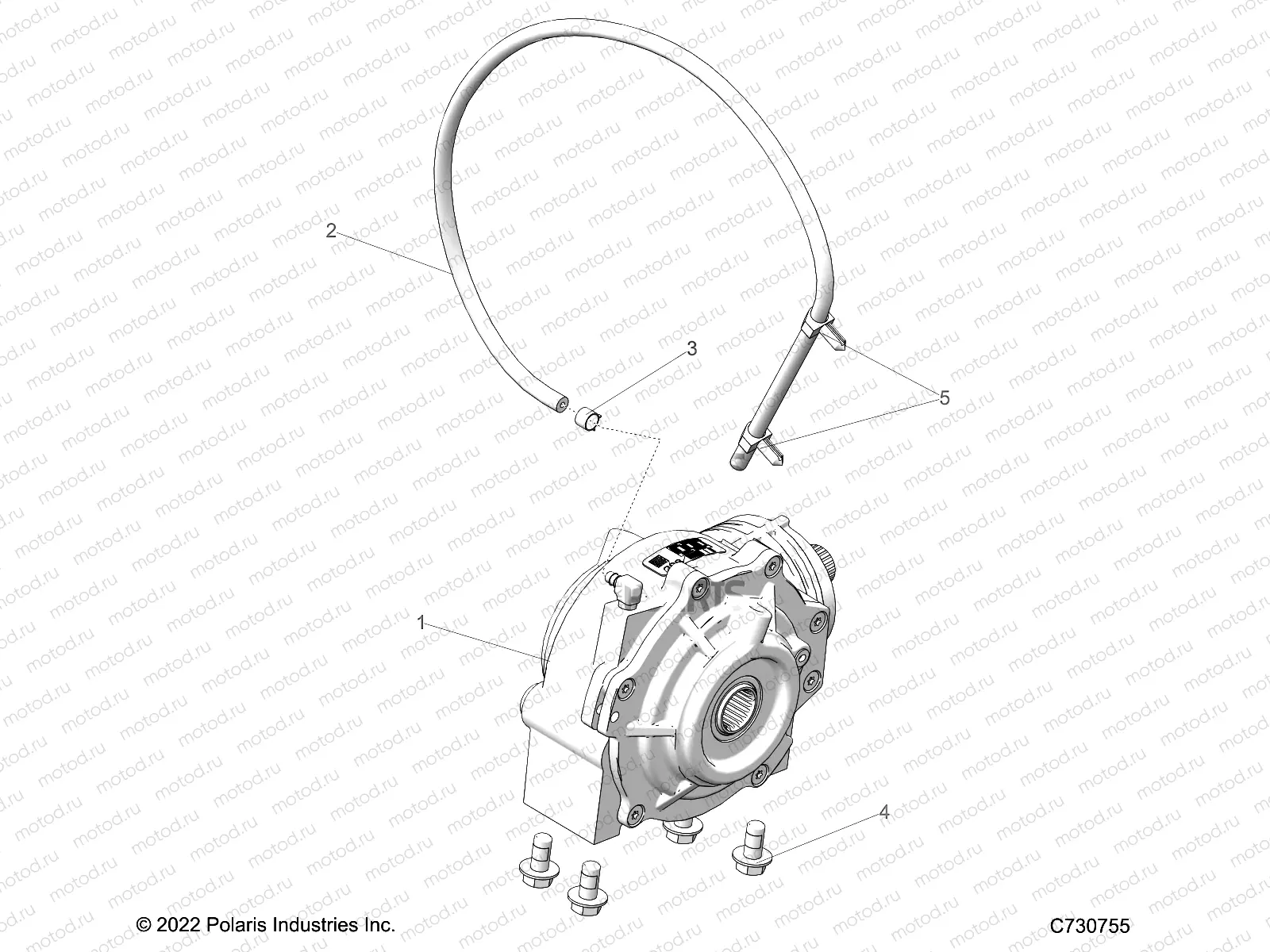 DRIVE TRAIN | DRIVE TRAIN, FRONT GEARCASE MOUNTING - R23CDA57A1 (C730755)
