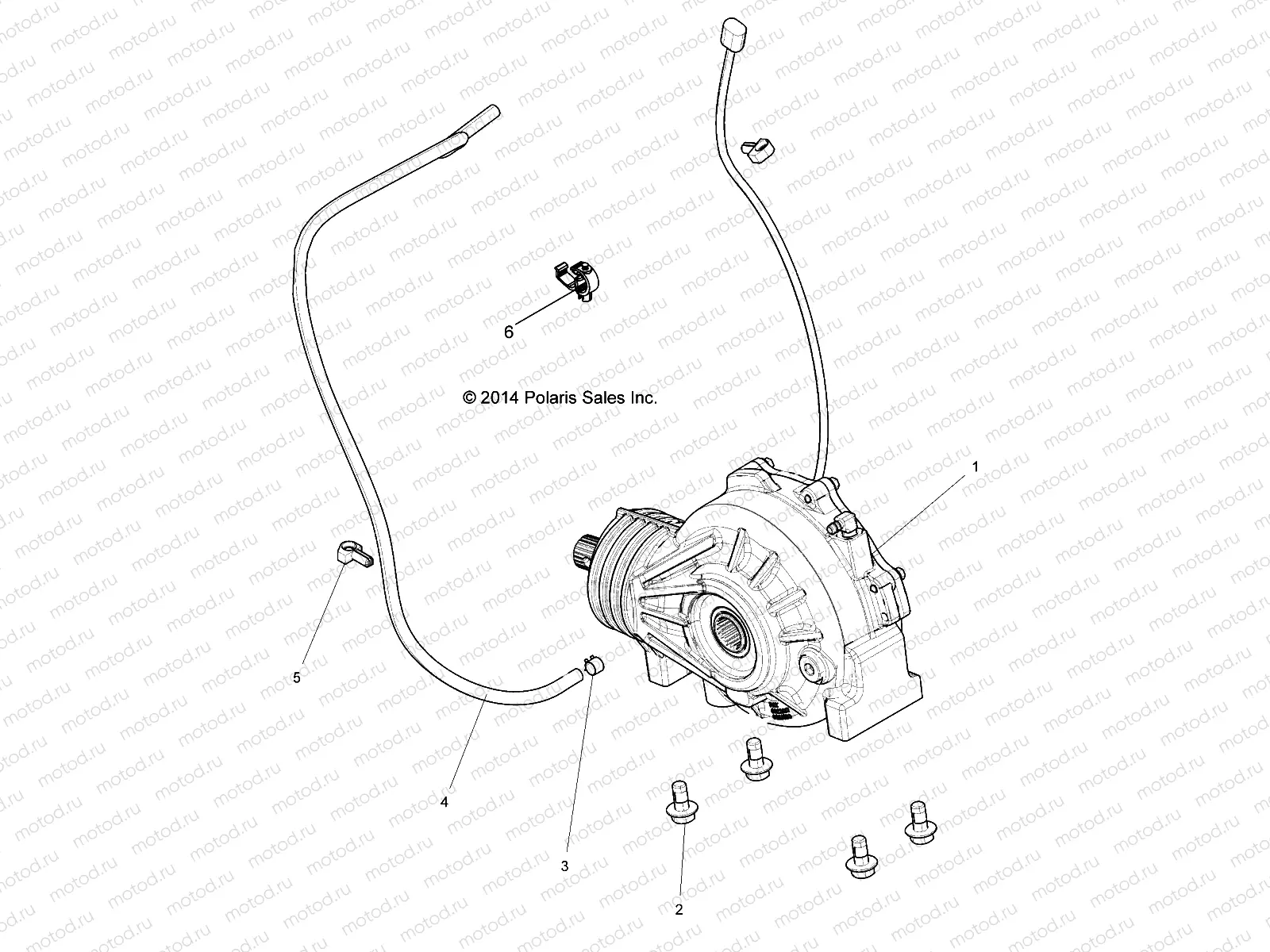 DRIVE TRAIN | DRIVE TRAIN, FRONT GEARCASE MOUNTING - Z15VA87 ALL OPTIONS (49RGRGEARCASEMTG15RZR900)