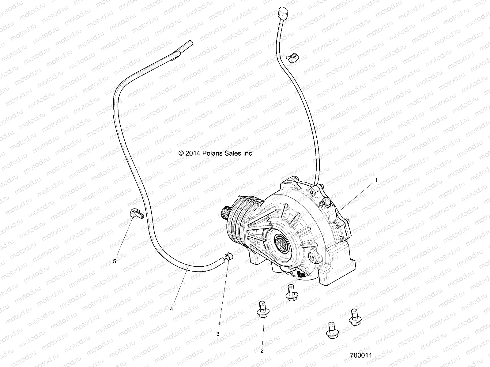 DRIVE TRAIN | DRIVE TRAIN, FRONT GEARCASE MOUNTING - Z15VCE87AT/AV (700011)