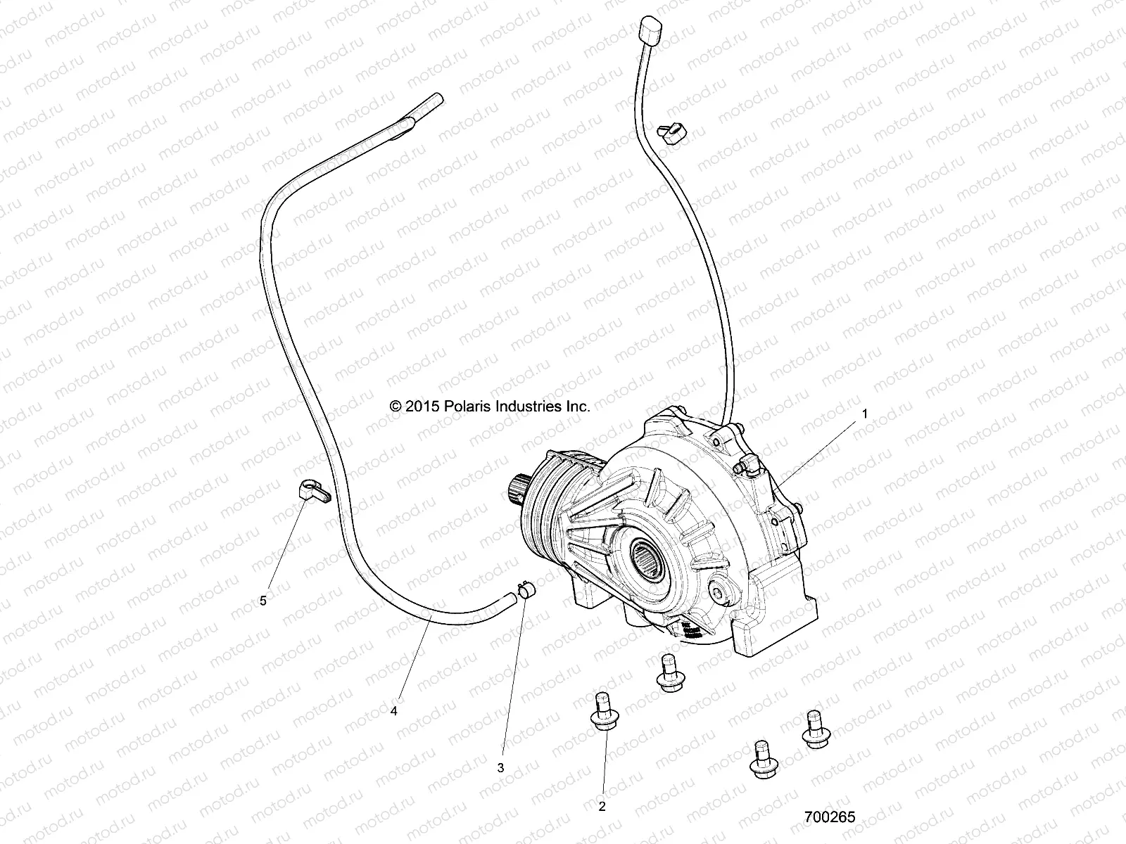 DRIVE TRAIN | DRIVE TRAIN, FRONT GEARCASE MOUNTING - Z18VBE87F2/S87C2/CU (700265)
