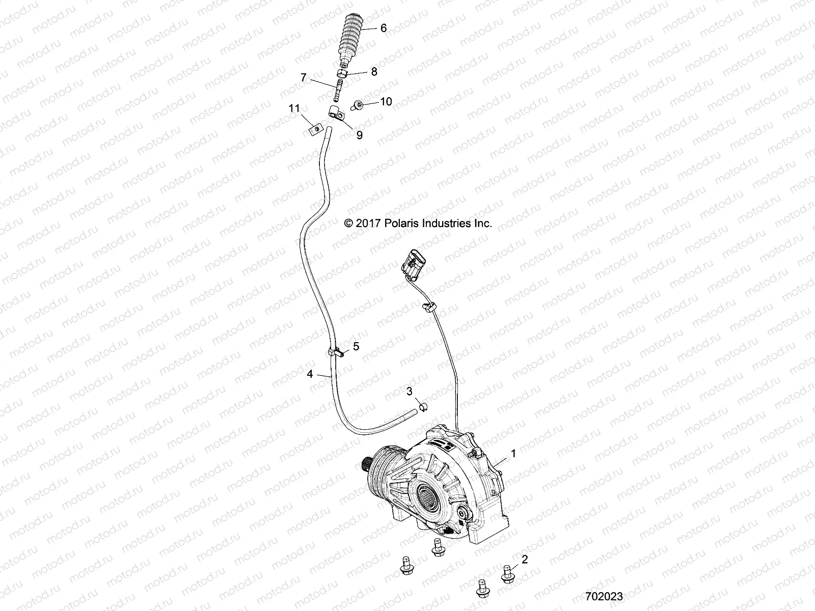 DRIVE TRAIN | DRIVE TRAIN, FRONT GEARCASE MOUNTING - Z18VDR99AL/BL (702023)