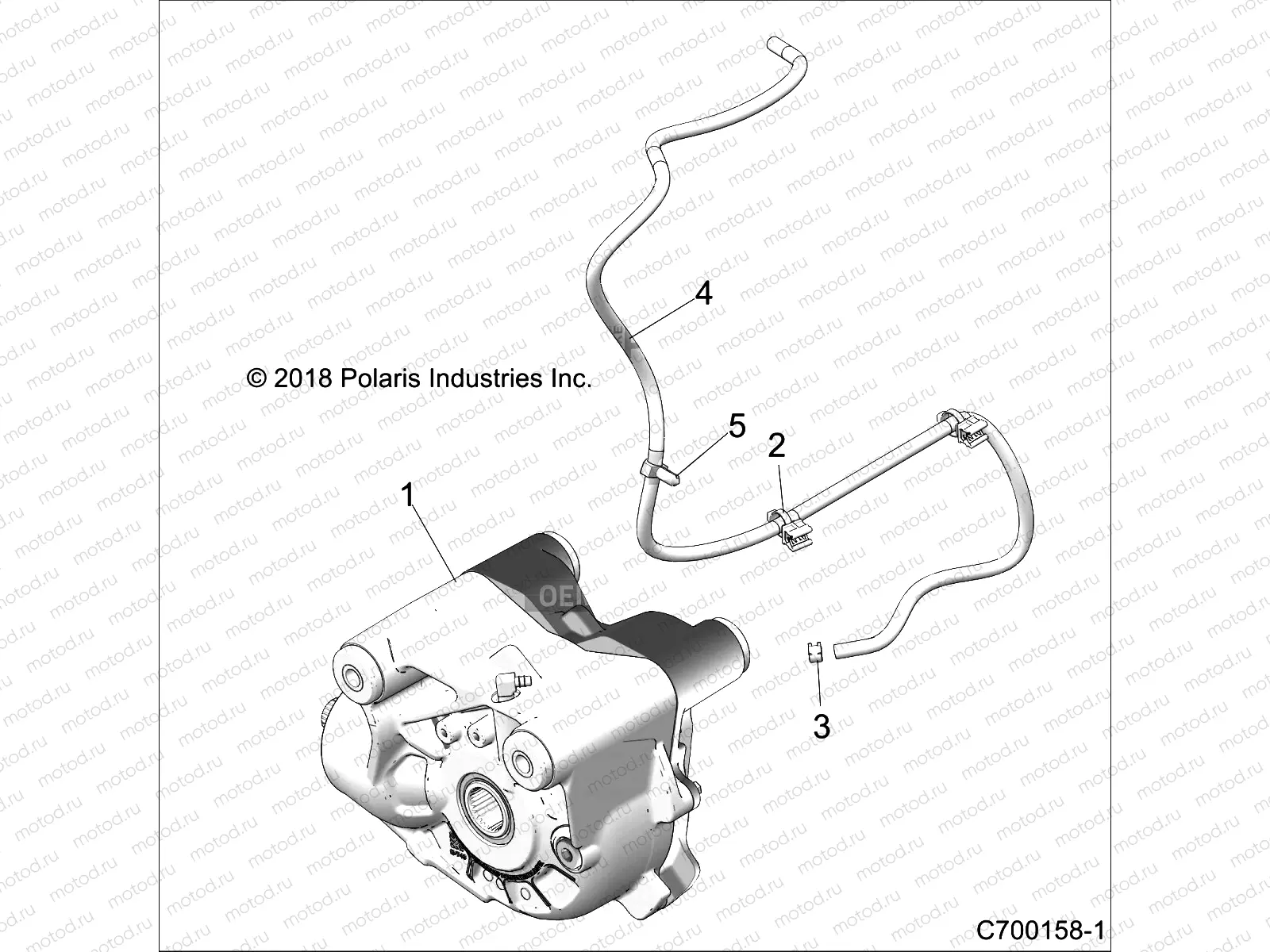 DRIVE TRAIN | DRIVE TRAIN, FRONT GEARCASE MOUNTING - Z18VEL92BK/BR/LK (C700158-1)