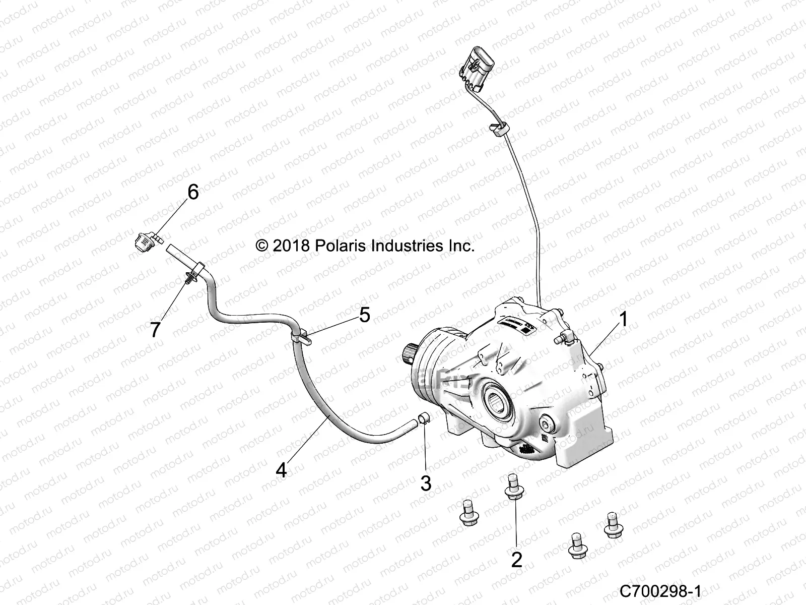 DRIVE TRAIN | DRIVE TRAIN, FRONT GEARCASE MOUNTING - Z19VCE99AM (C700298-1)