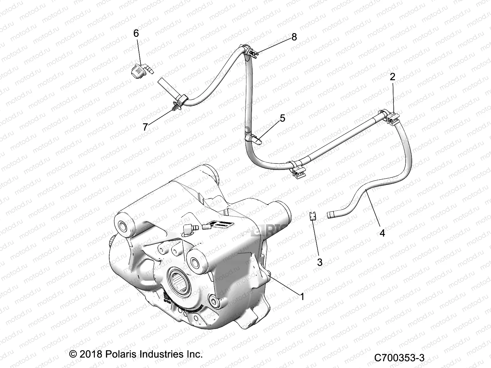 DRIVE TRAIN | DRIVE TRAIN, FRONT GEARCASE MOUNTING - Z19VEE92AM/BM (C700353-3)