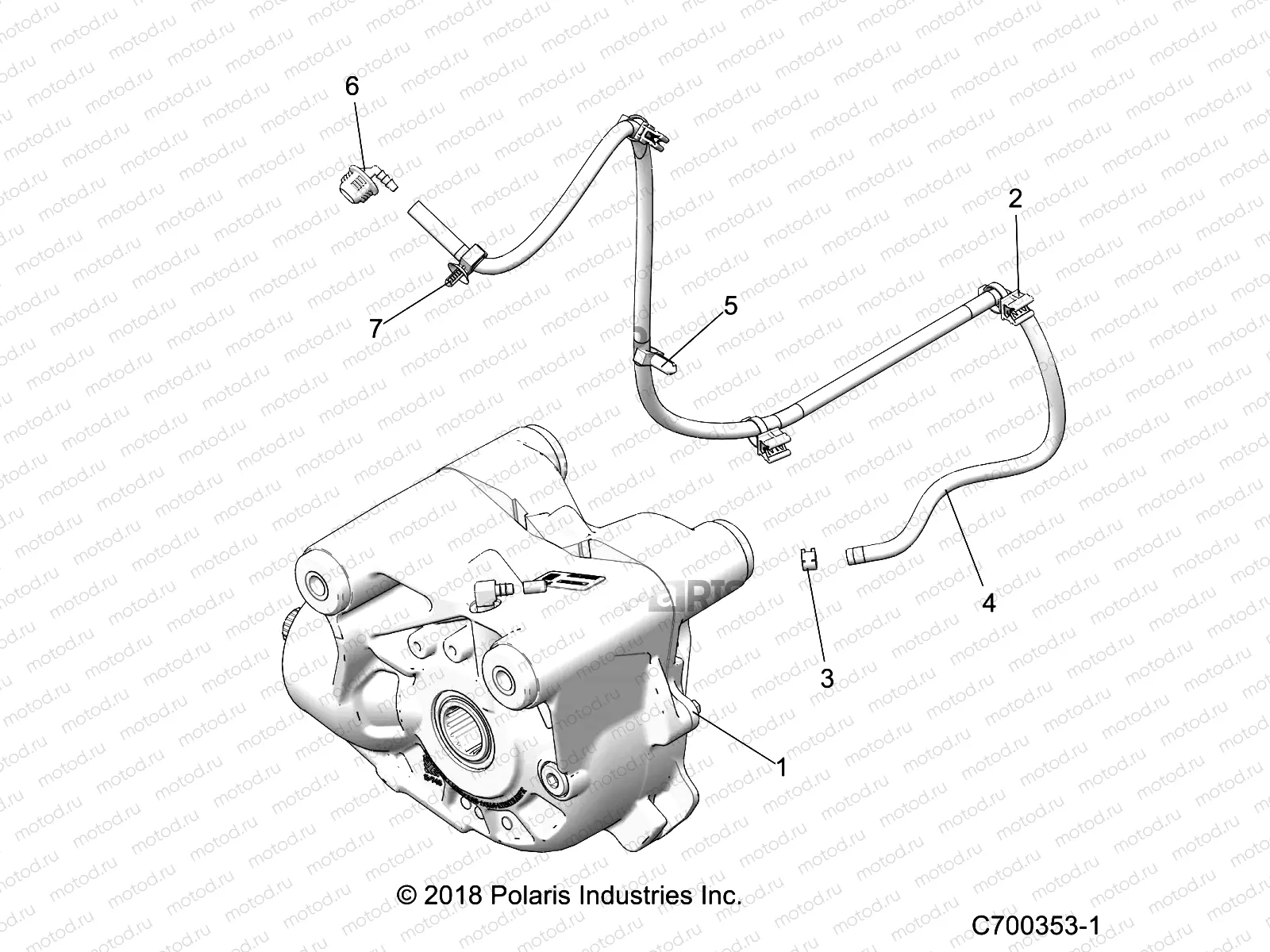 DRIVE TRAIN | DRIVE TRAIN, FRONT GEARCASE MOUNTING - Z19VEL92AK/BK/AR/BR/LR/AM/BM (C700353-1)