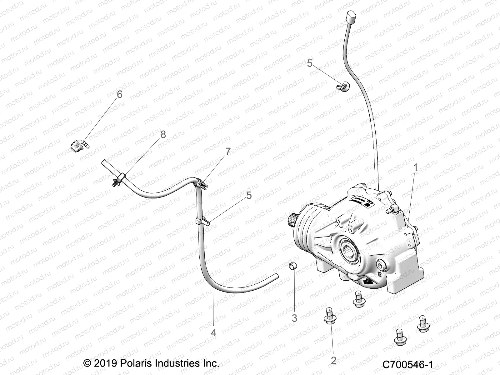 DRIVE TRAIN | DRIVE TRAIN, FRONT GEARCASE MOUNTING - Z20N4E99AC/AL/AN/BC/BL/BN/M99AL/K99AF/AK/BF/BK (C700546-1)