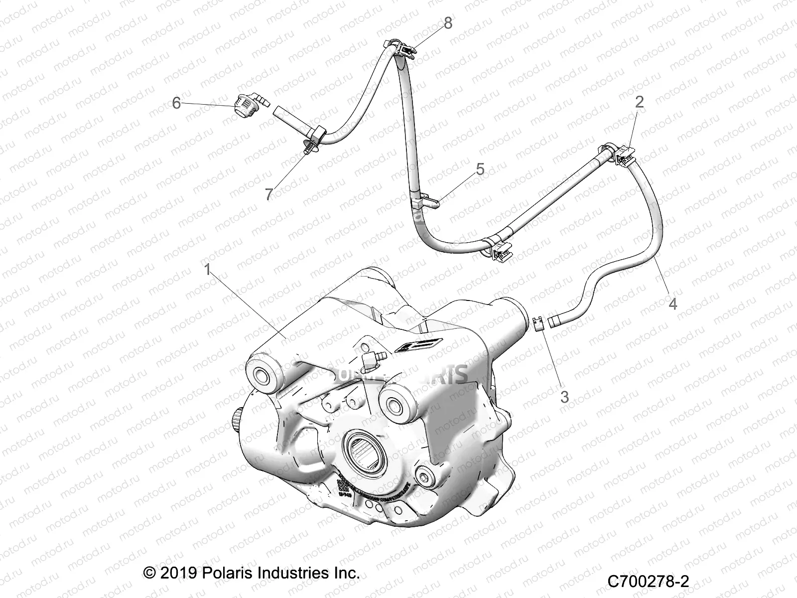 DRIVE TRAIN | DRIVE TRAIN, FRONT GEARCASE MOUNTING - Z20P4E92AC/BC/F92AC (C700278-2)