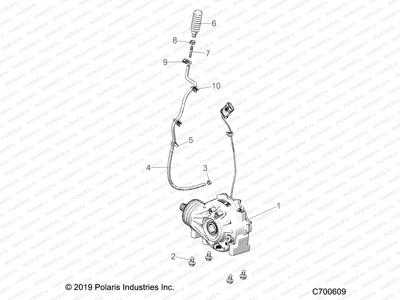 DRIVE TRAIN | DRIVE TRAIN, FRONT GEARCASE MOUNTING - Z22NAR99AF/BF (C700609)