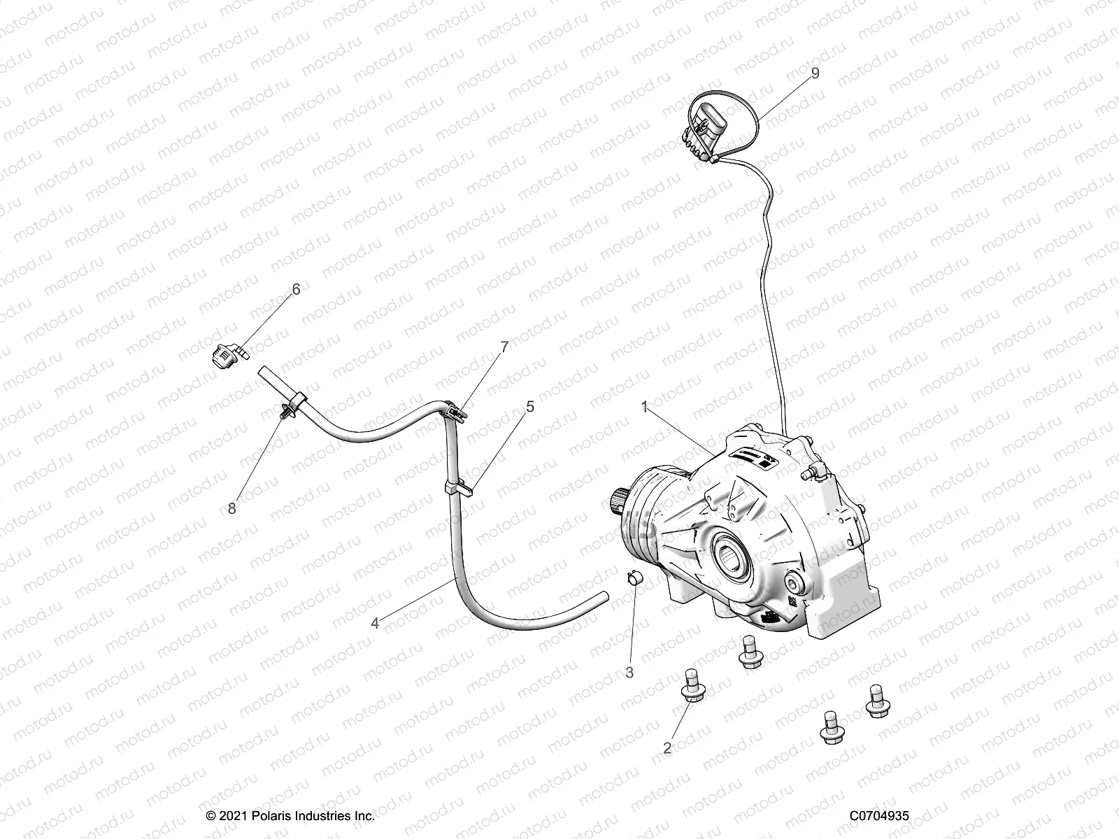 DRIVE TRAIN | DRIVE TRAIN, FRONT GEARCASE MOUNTING - Z22NAS99CK/FK (C700275-3)