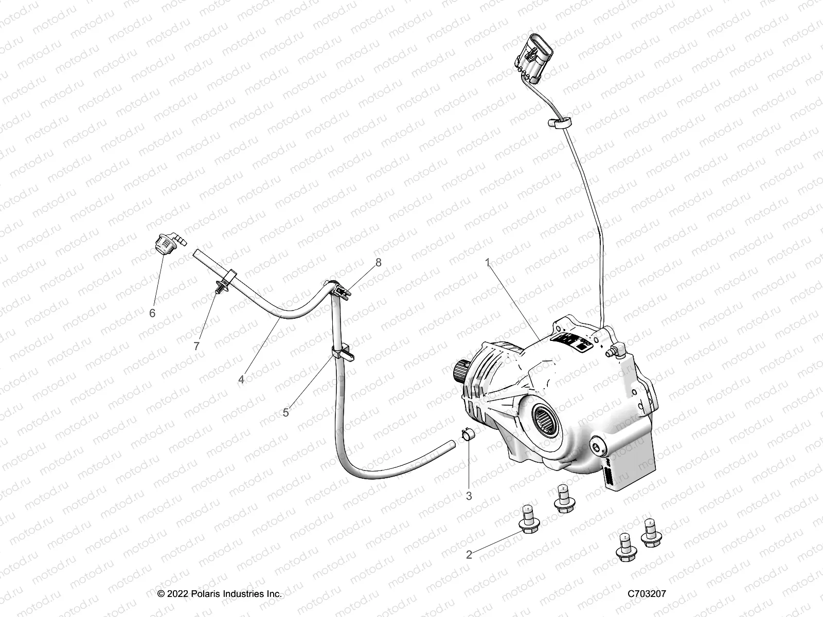 DRIVE TRAIN | DRIVE TRAIN, FRONT GEARCASE MOUNTING - Z23A5P87A4/K87A4/A87A2(C703207)
