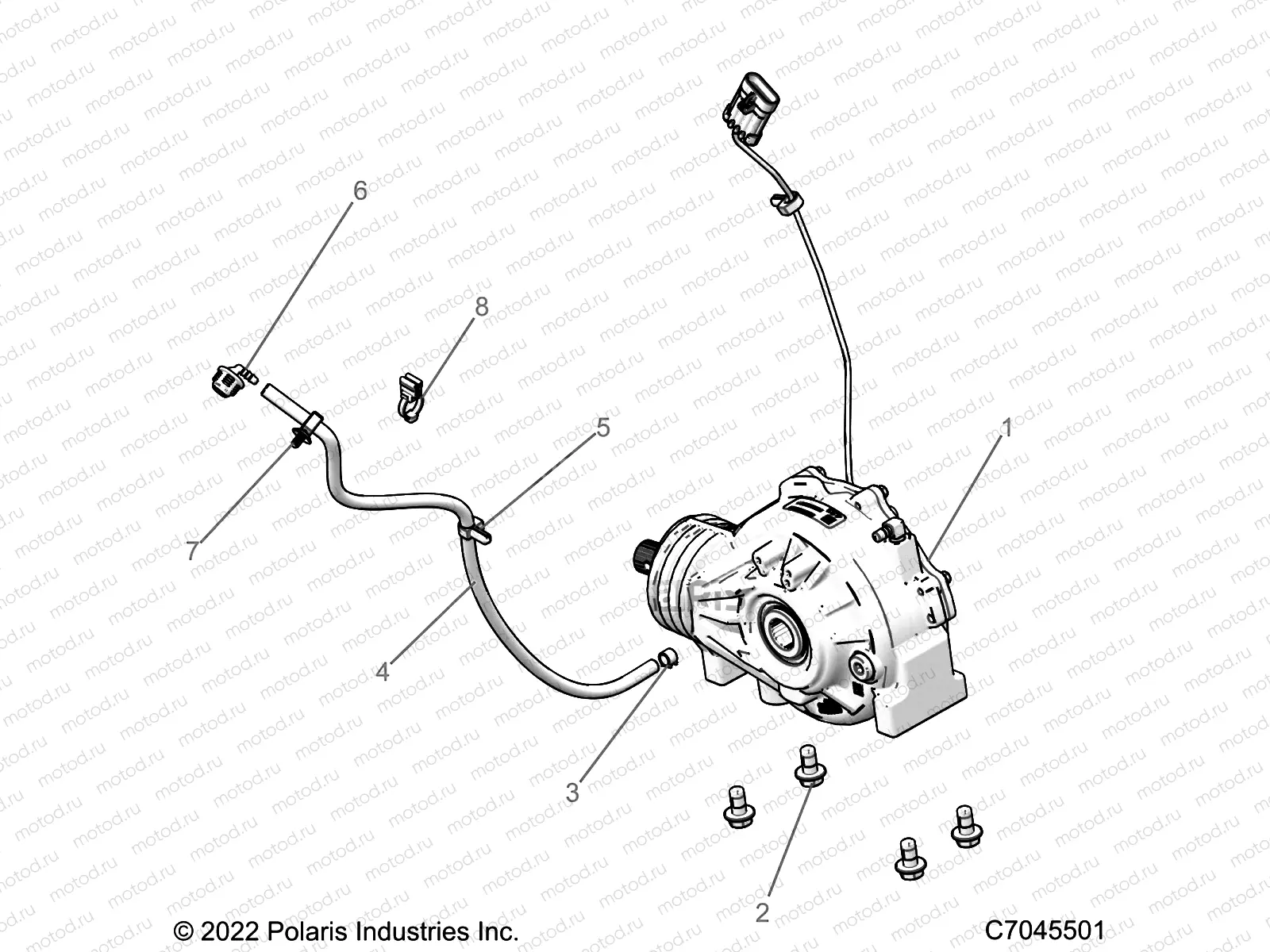 DRIVE TRAIN | DRIVE TRAIN, FRONT GEARCASE MOUNTING - Z23ASE99A4/B4/K99A4(C7045501)