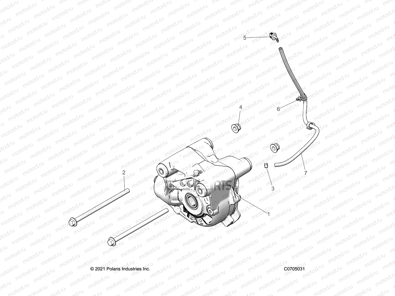 DRIVE TRAIN | DRIVE TRAIN, FRONT GEARCASE MOUNTING - Z23G4D92AL/BL/AE/BE (C0705031)