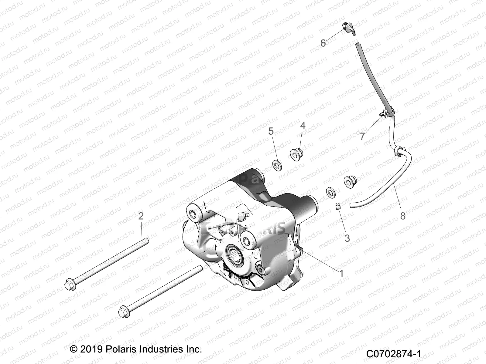 DRIVE TRAIN | DRIVE TRAIN, FRONT GEARCASE MOUNTING - Z23GAE92A/92B (C0702874-1)
