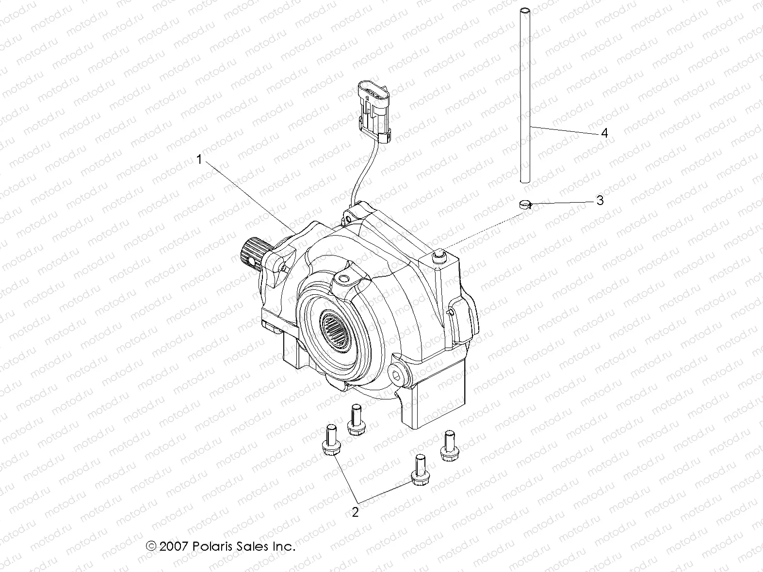 DRIVE TRAIN | DRIVE TRAIN, FRONT GEARCASE - R09VH76AX (49RGRGEARCASEMTG08VISTA)