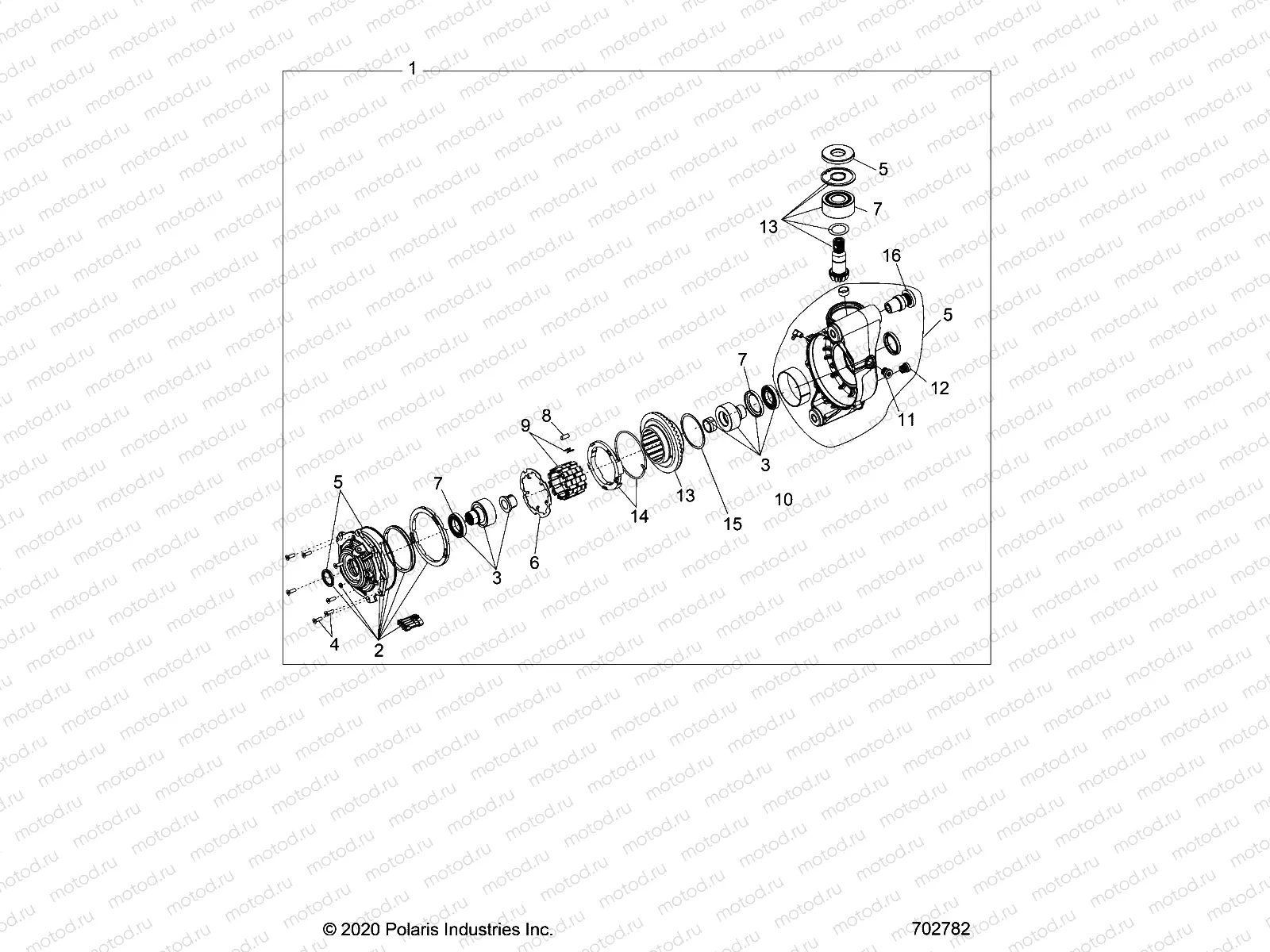 DRIVE TRAIN | DRIVE TRAIN, FRONT GEARCASE - R21TAA99A1/A7/B1/B7 (702782)