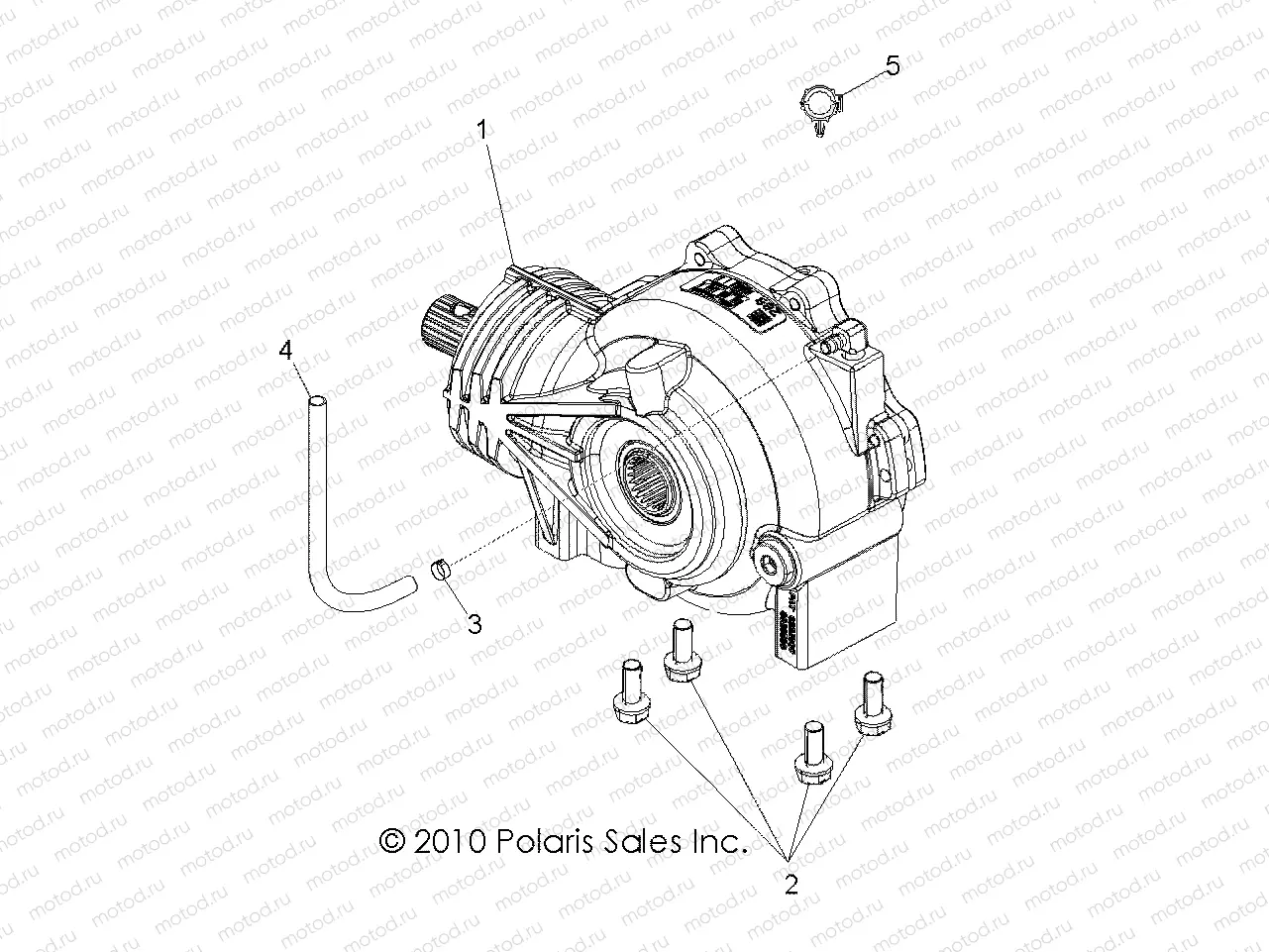 DRIVE TRAIN | DRIVE TRAIN, FRONT GEARCASE - Z18VHA57B2 (49RGRGEARCASEMTG11RZR)