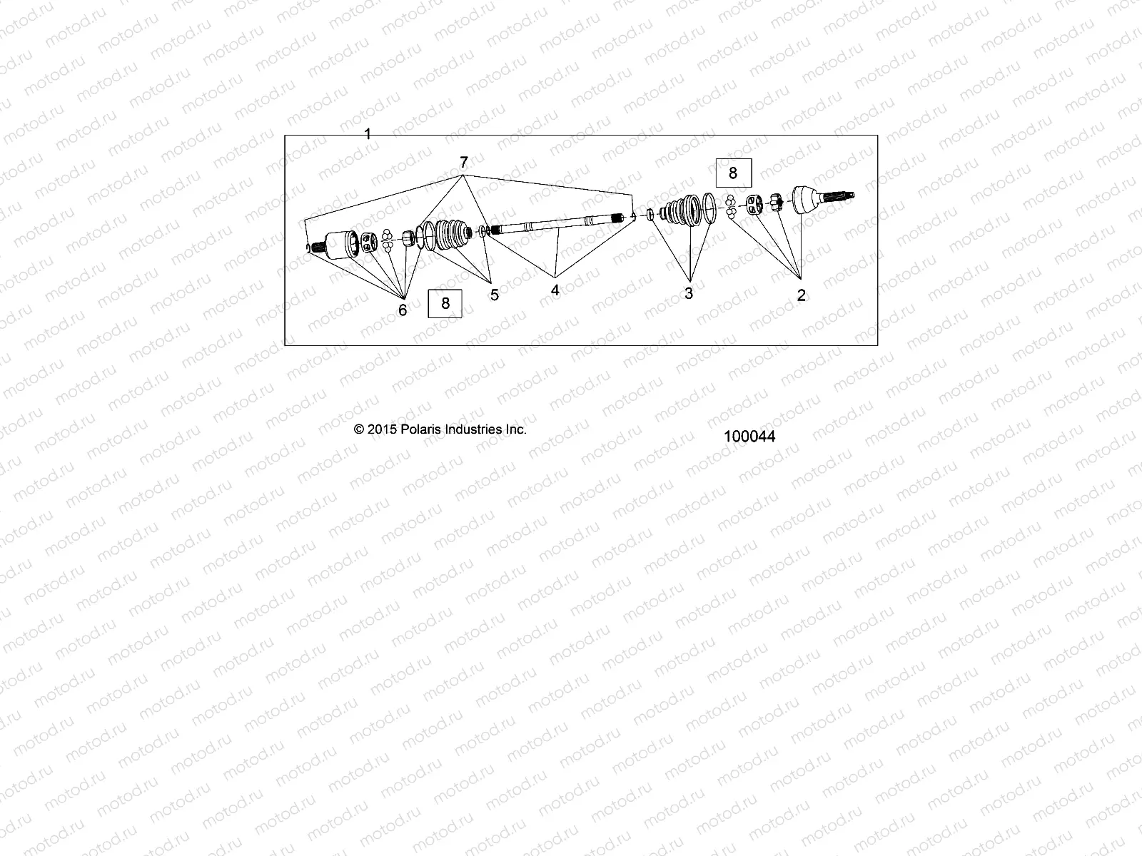 DRIVE TRAIN | DRIVE TRAIN, FRONT HALF SHAFT - A18DAA50B7 (100044)