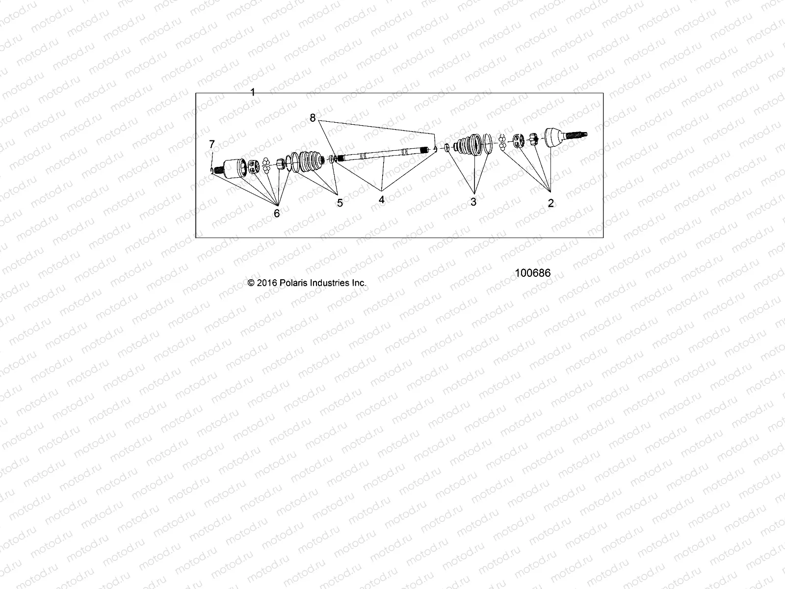DRIVE TRAIN | DRIVE TRAIN, FRONT HALF SHAFT - A19DAE57A4 (100686)