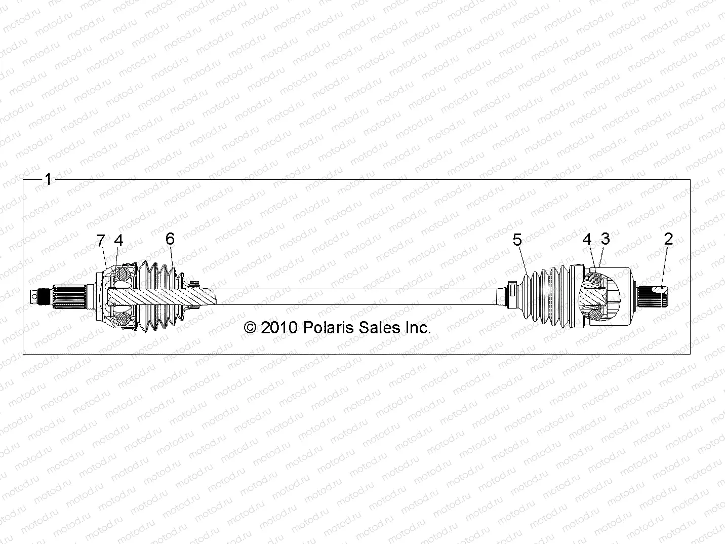 DRIVE TRAIN | DRIVE TRAIN, FRONT HALF SHAFT - R11JH87AA/AD (49RGRSHAFTDRV11RZR875)