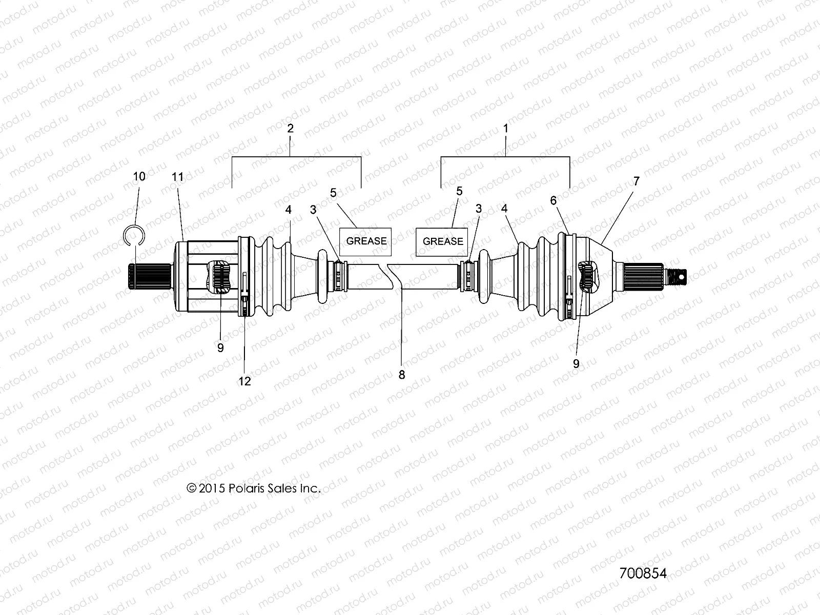 DRIVE TRAIN | DRIVE TRAIN, FRONT HALF SHAFT - Z18VHA57B2 (700854)