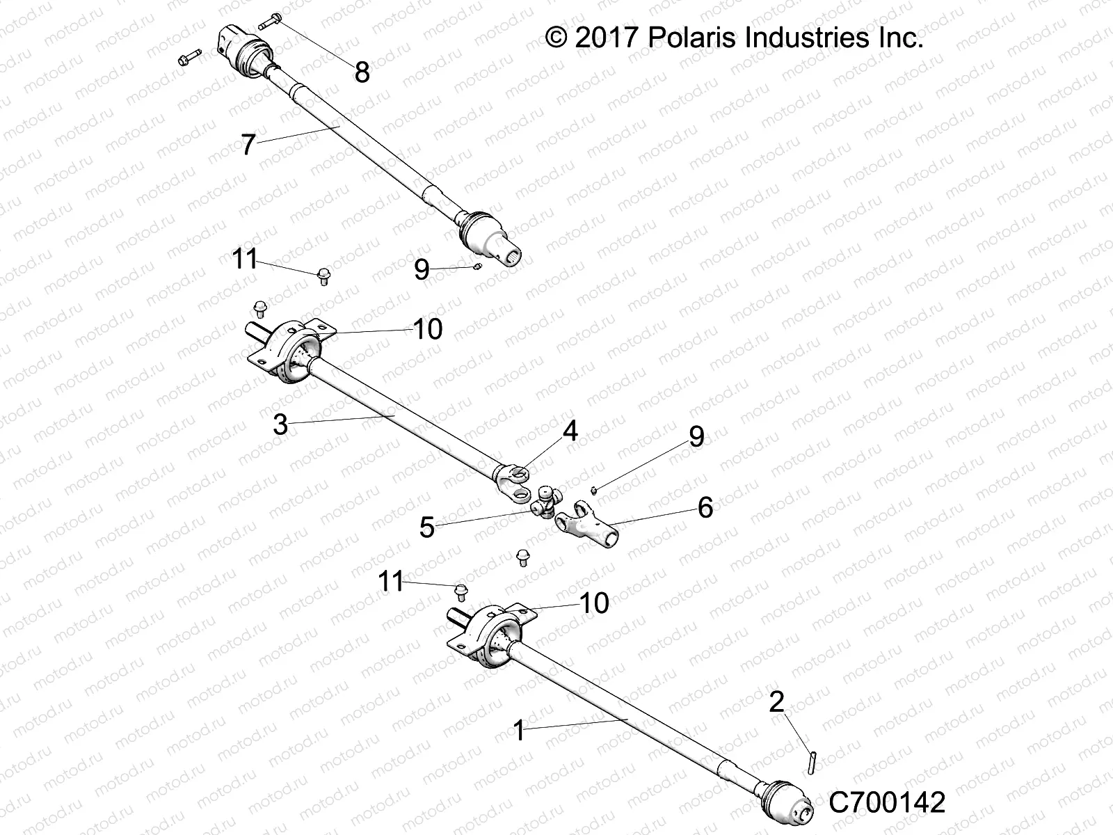 DRIVE TRAIN | DRIVE TRAIN, FRONT, MID, REAR PROP SHAFT - R19RSE99/A (C700142)