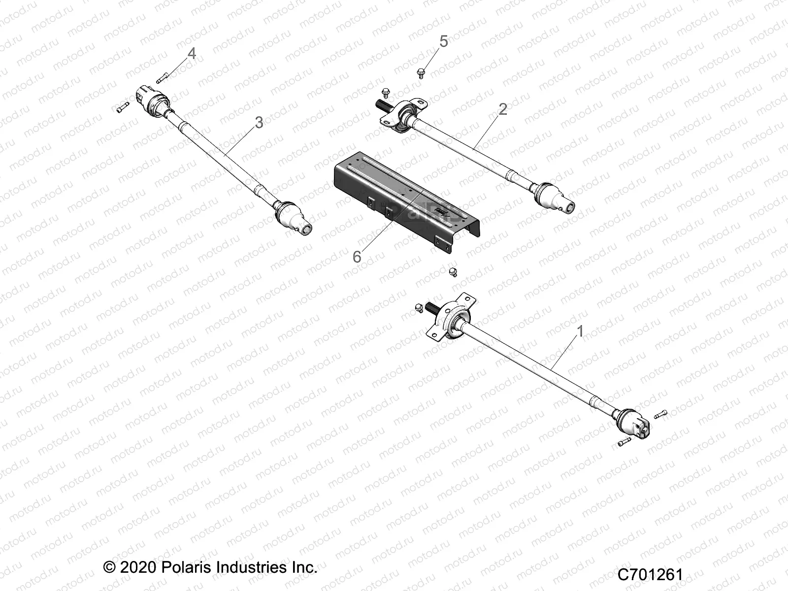 DRIVE TRAIN | DRIVE TRAIN, FRONT, MID, REAR PROP SHAFT - R21RSM99AG (C701261)