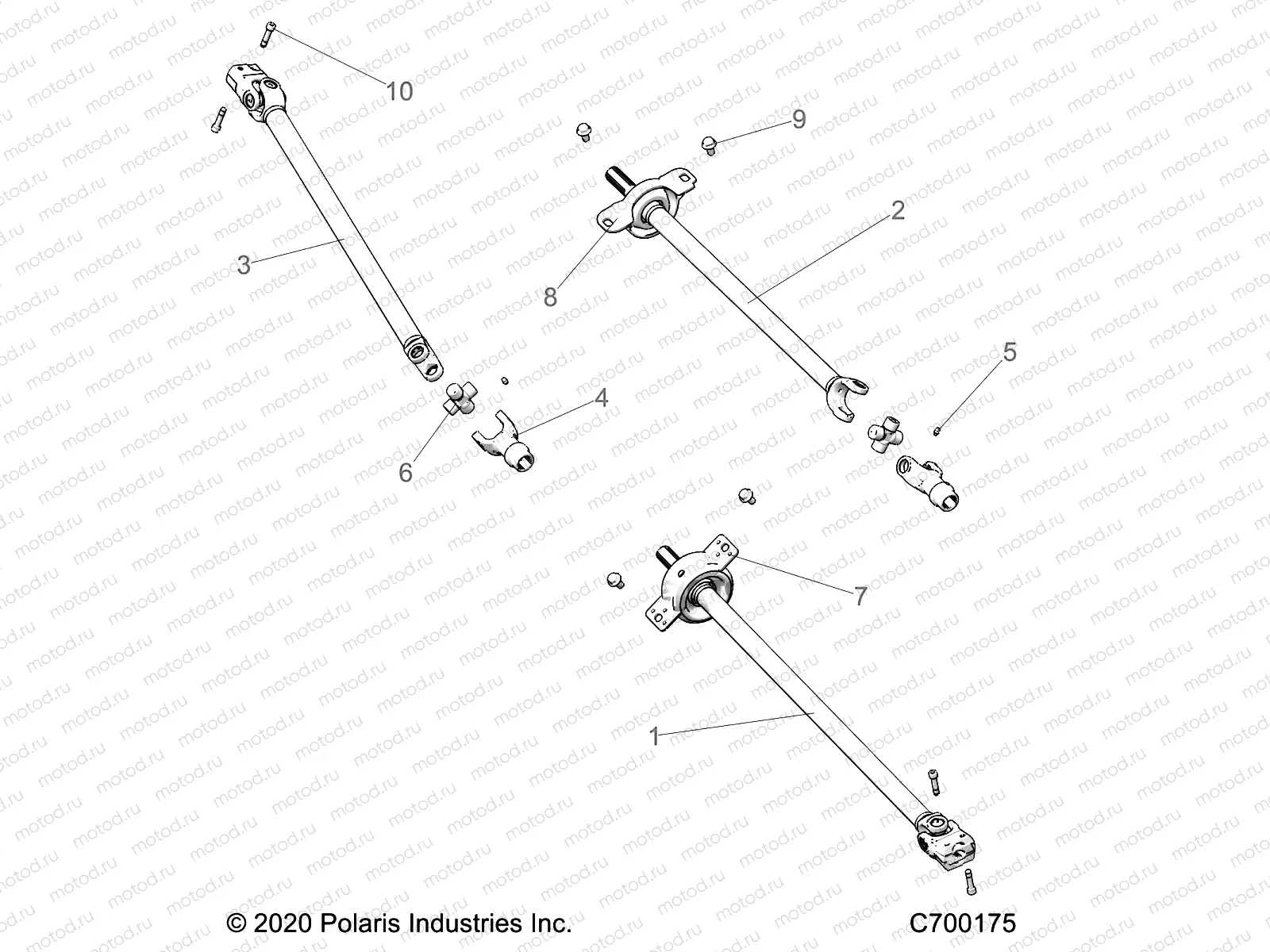 DRIVE TRAIN | DRIVE TRAIN, FRONT, MID, REAR PROP SHAFT - R22RSH99AG/BG (C700175)