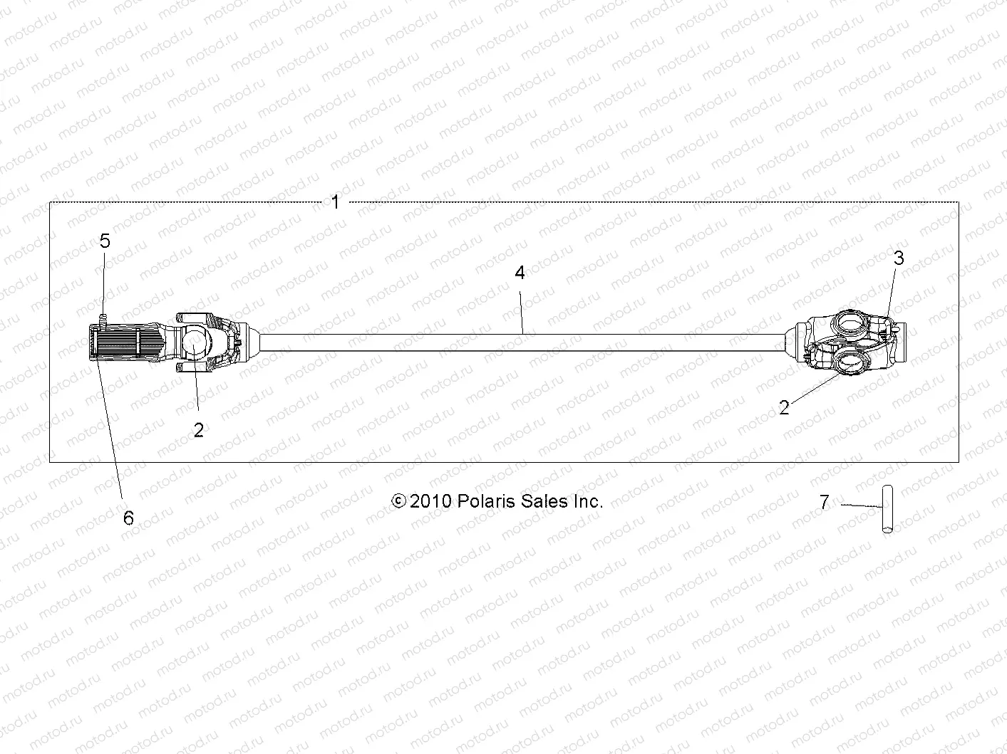 DRIVE TRAIN | DRIVE TRAIN, FRONT PROP SHAFT - A09LH27AX/AZ (49ATVSHAFTPROP09SP300)