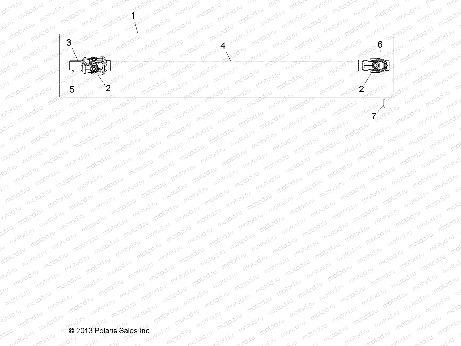 DRIVE TRAIN | DRIVE TRAIN, FRONT PROP SHAFT - A18DAA50B7 (49ATVSHAFTPROP14SP325)
