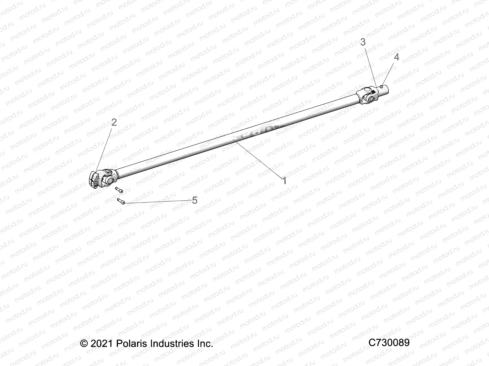 DRIVE TRAIN | DRIVE TRAIN, FRONT PROP SHAFT - D22M2A57B4/G57B4 (C730089)