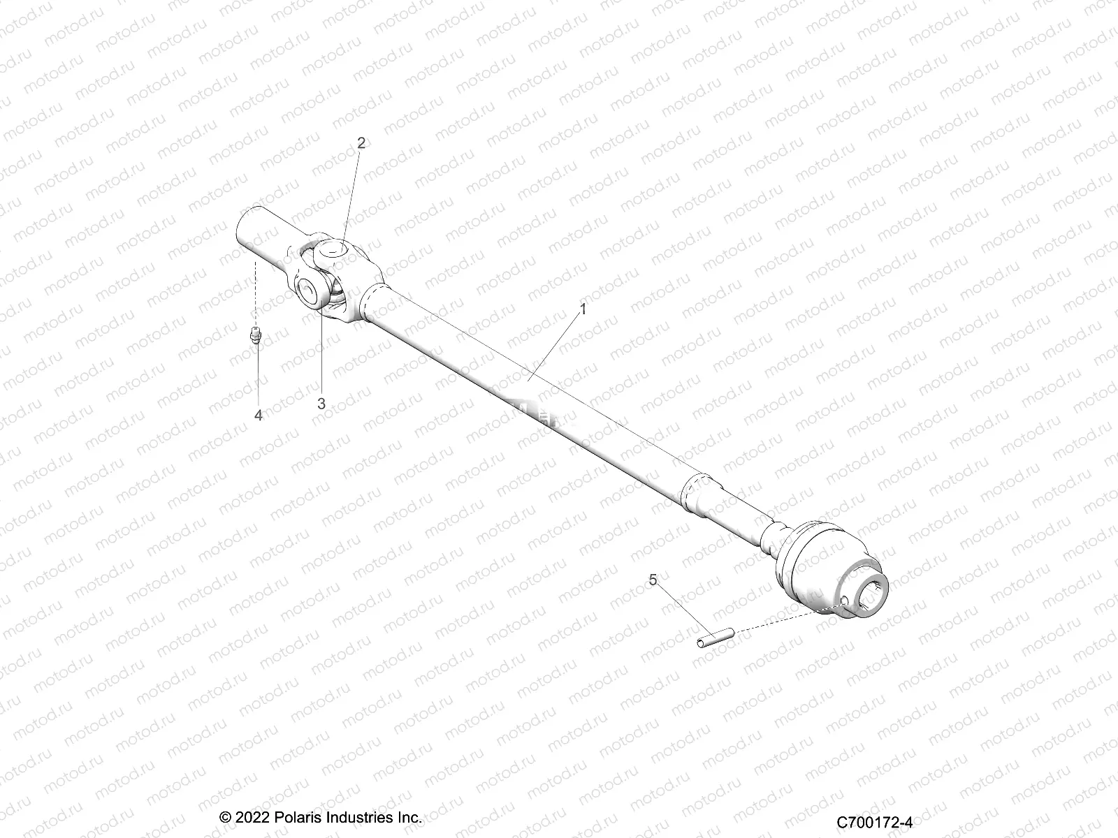 DRIVE TRAIN | DRIVE TRAIN, FRONT PROP SHAFT - G20G4P99AX/BX/ELX (C700172-4)