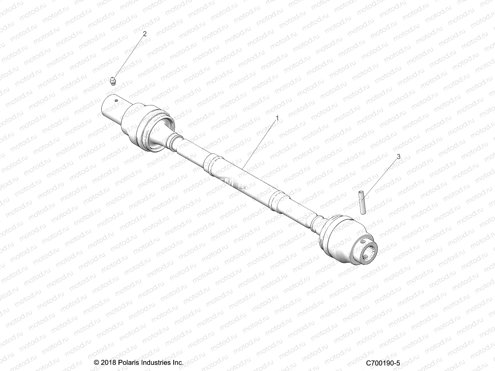 DRIVE TRAIN | DRIVE TRAIN, FRONT PROP SHAFT - G23GAB99CG/FG (C700190-3)