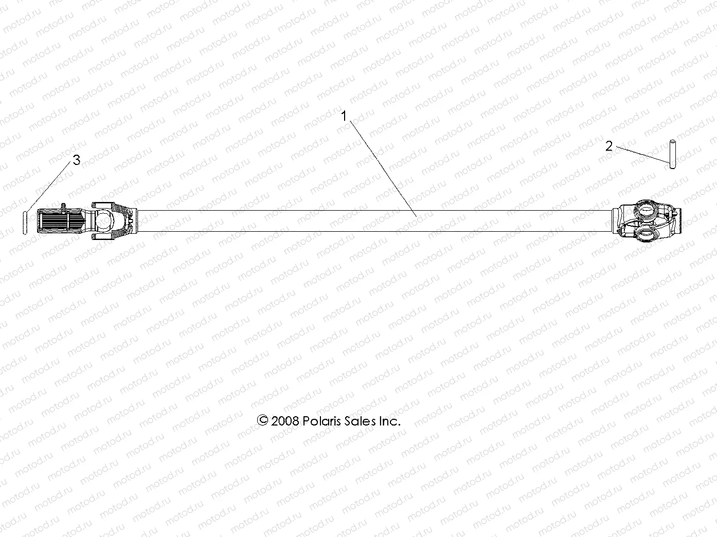 DRIVE TRAIN | DRIVE TRAIN, FRONT PROP SHAFT - R09VH76 ALL OPTIONS (49RGRSHAFTPROP09RZR)