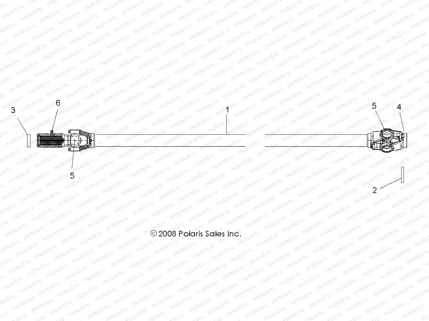 DRIVE TRAIN | DRIVE TRAIN, FRONT PROP SHAFT - R09VH76FX (49RGRSHAFTPROP09RZRS)