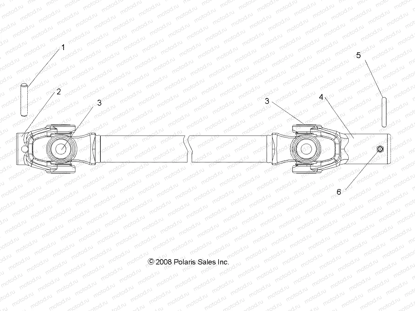 DRIVE TRAIN | DRIVE TRAIN, FRONT PROP SHAFT - R12RH50AG/AH/AM/AR/AZ (49RGRSHAFTPROP097004X4)