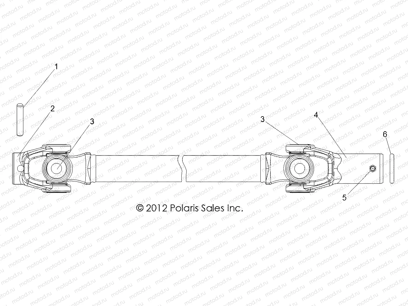 DRIVE TRAIN | DRIVE TRAIN, FRONT PROP SHAFT - R13TH76/7E ALL OPTIONS (49RGRSHAFTPROP13800EFI)