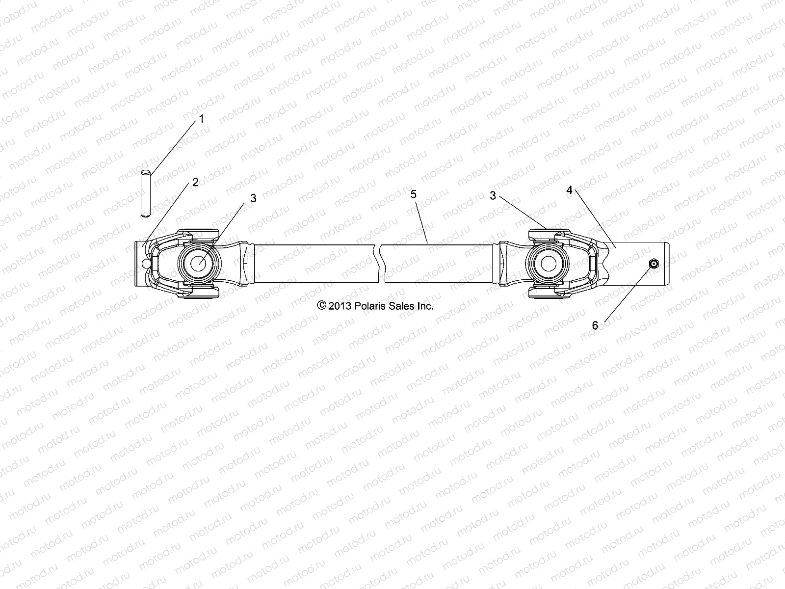 DRIVE TRAIN | DRIVE TRAIN, FRONT PROP SHAFT - R14RH57FX (49RGRSHAFTPROP14570I)