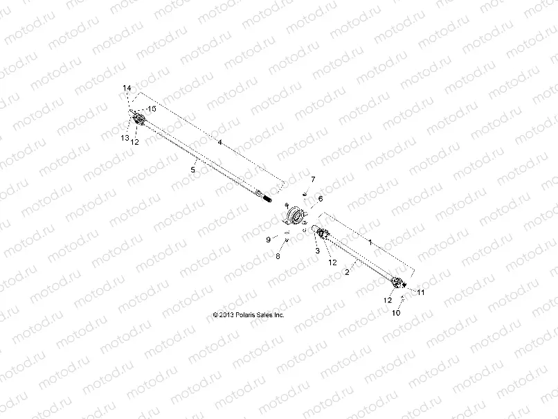 DRIVE TRAIN | DRIVE TRAIN, FRONT PROP SHAFT - R14WH57AA/AC/AR/6EAT (49RGRSHAFTPROP14570CREW)