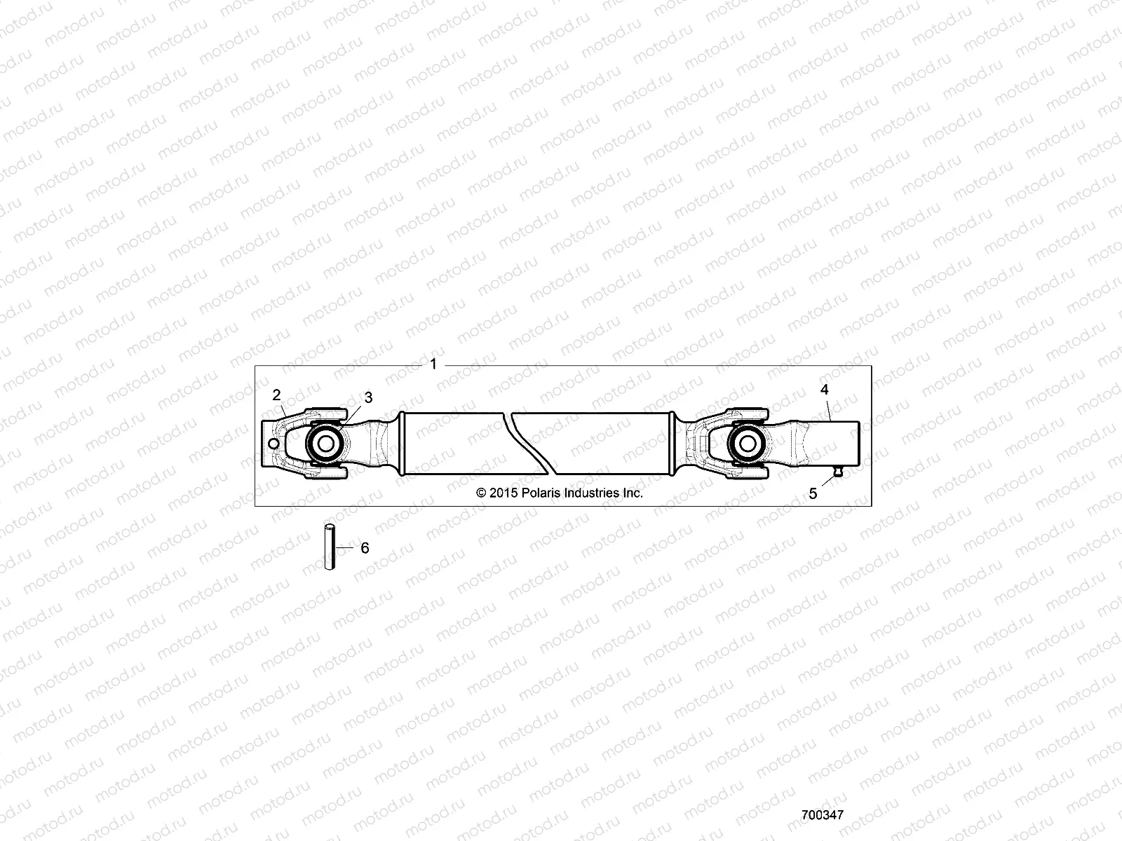 DRIVE TRAIN | DRIVE TRAIN, FRONT PROP SHAFT - R16RTED1E1 (700347)