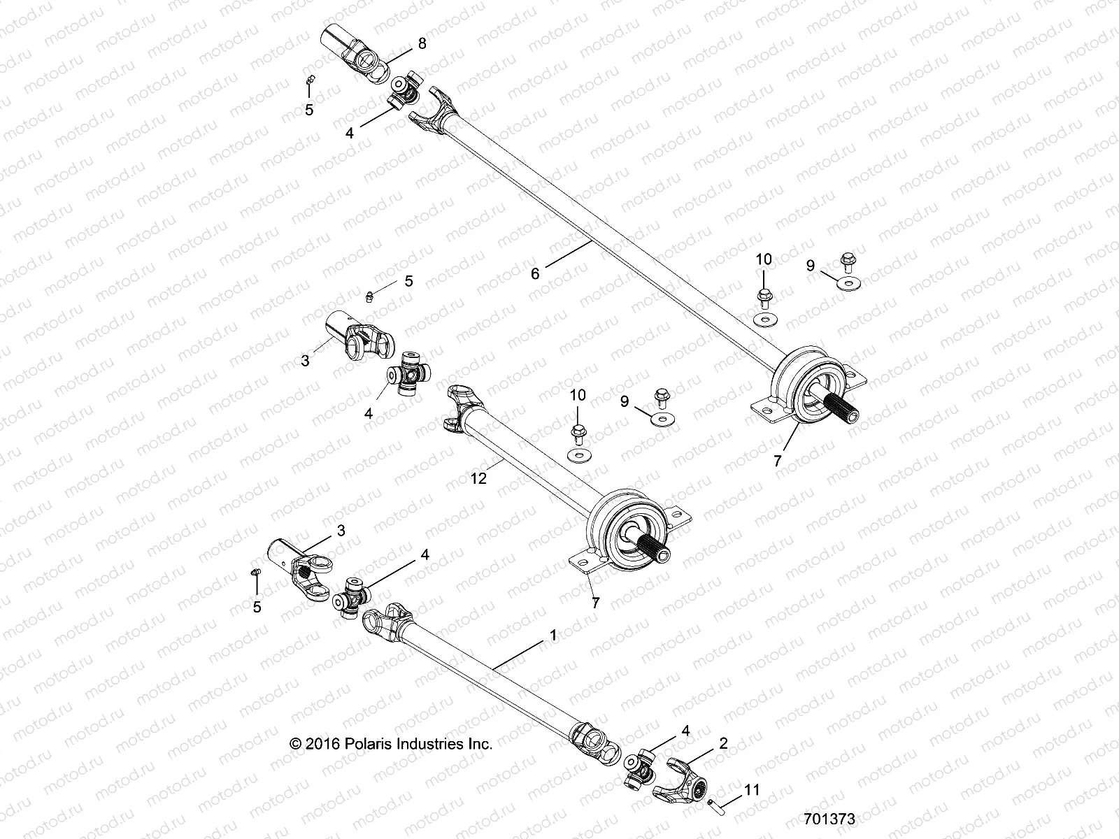 DRIVE TRAIN | DRIVE TRAIN, FRONT PROP SHAFT - R17RHE99AU (701373)