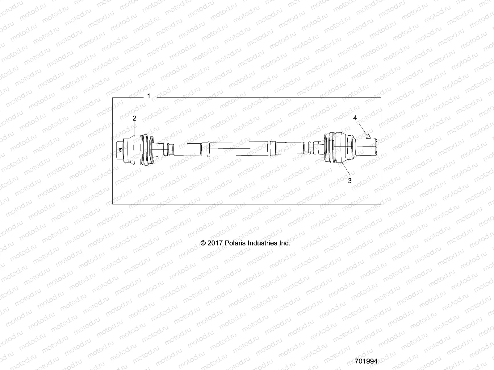 DRIVE TRAIN | DRIVE TRAIN, FRONT PROP SHAFT - R18RGE99FM/EFB/SCM/SCB/SFM/CCM (701994)