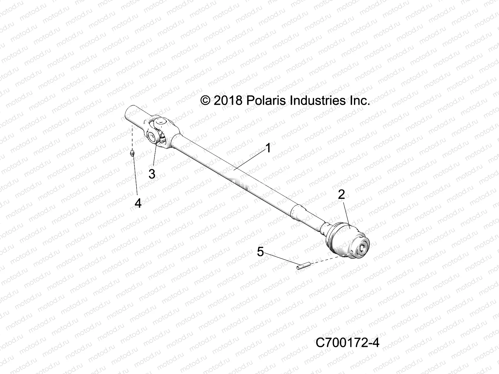 DRIVE TRAIN | DRIVE TRAIN, FRONT PROP SHAFT - R18RHE99BK/KBS (702012)