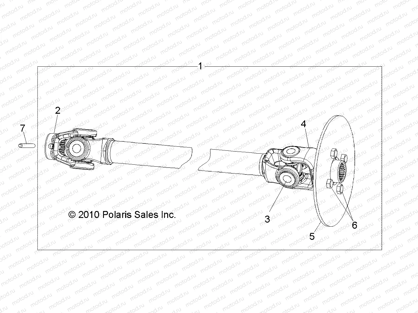 DRIVE TRAIN | DRIVE TRAIN, FRONT PROP SHAFT - R19RMAE4N8 (49LEVSHAFTPROP10SDW)