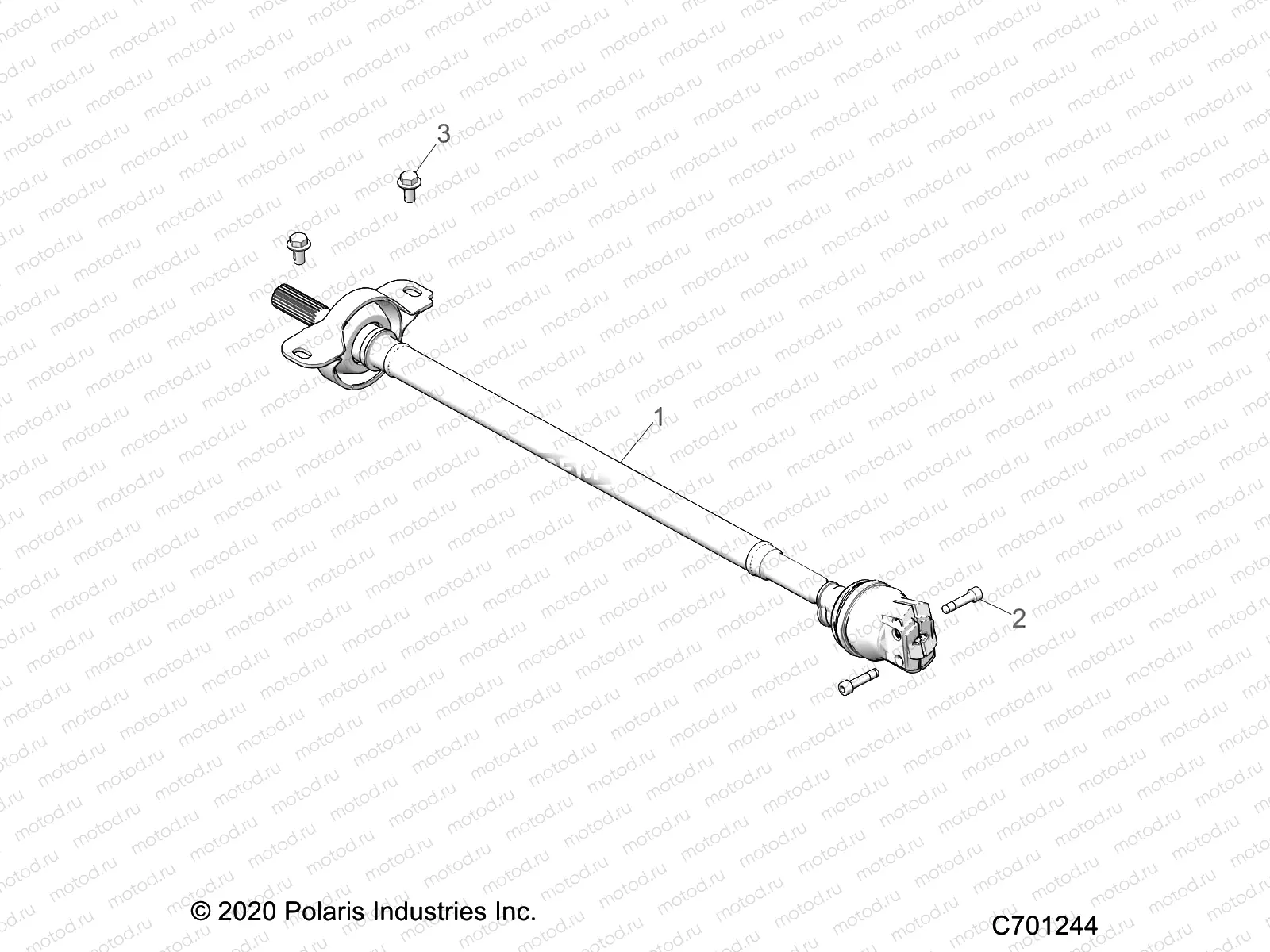 DRIVE TRAIN | DRIVE TRAIN, FRONT PROP SHAFT - R21RRY99A9/AC/AP/AW/B9/BC/BP/BW (C701244)