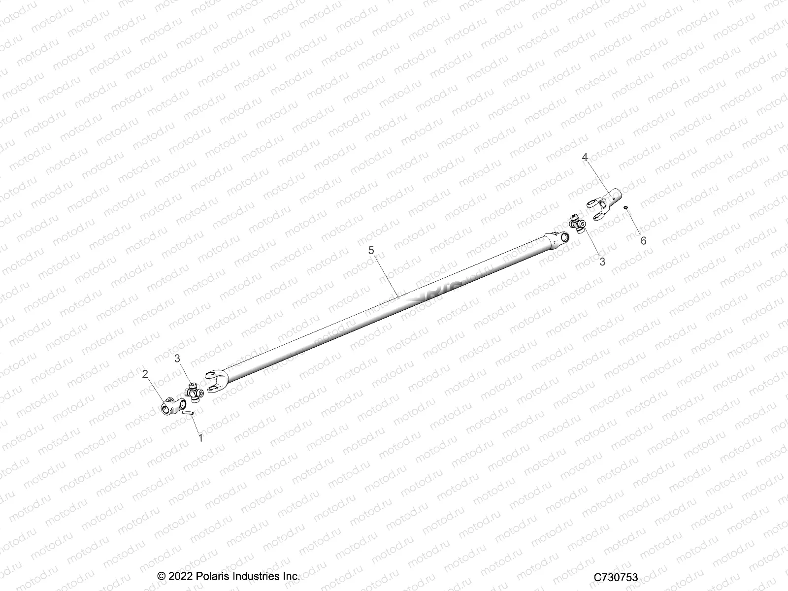 DRIVE TRAIN | DRIVE TRAIN, FRONT PROP SHAFT - R23CCA57A1/A7 (C730753)