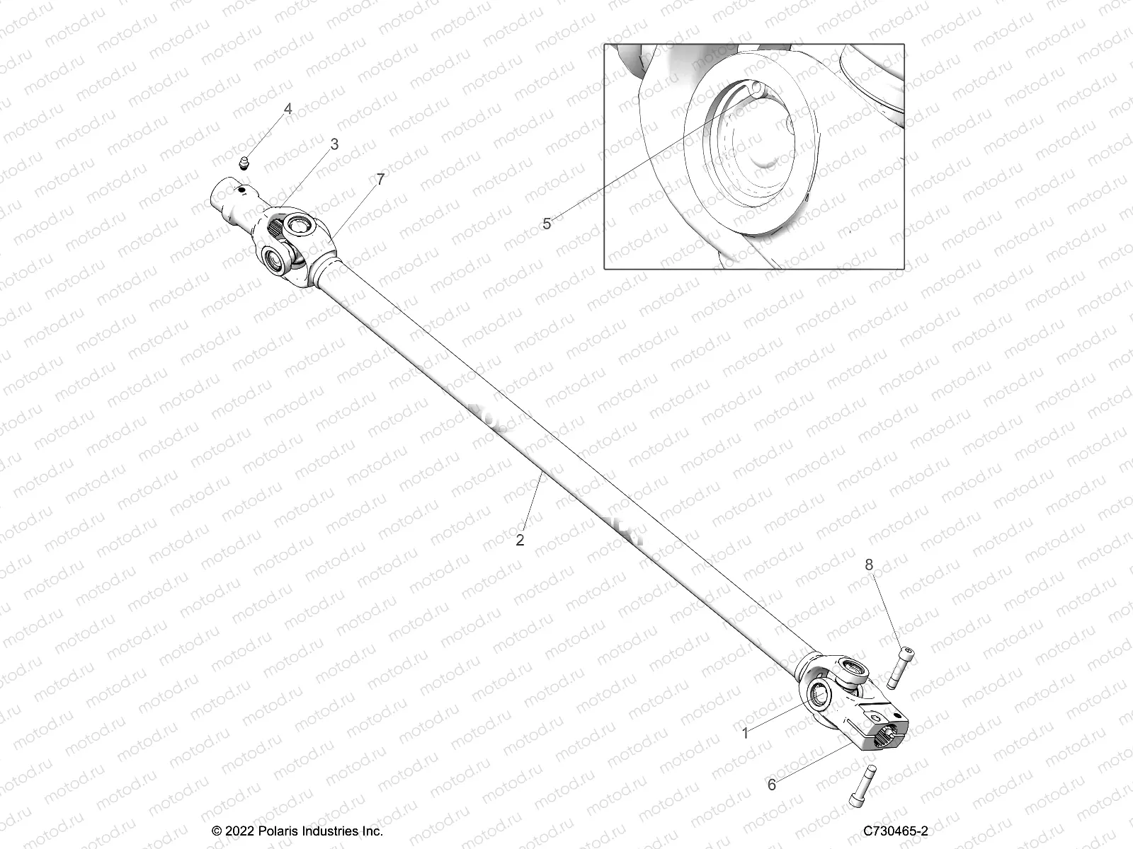 DRIVE TRAIN | DRIVE TRAIN, FRONT PROP SHAFT - R23M4A57B1/EB4/B9 (C730465-2)