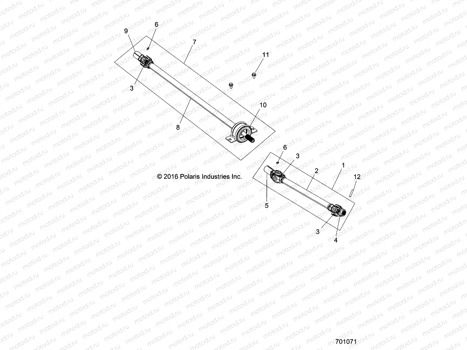 DRIVE TRAIN | DRIVE TRAIN, FRONT PROP SHAFT - Z18VBA87B2/E87BK/BU/LK/BR (701071)