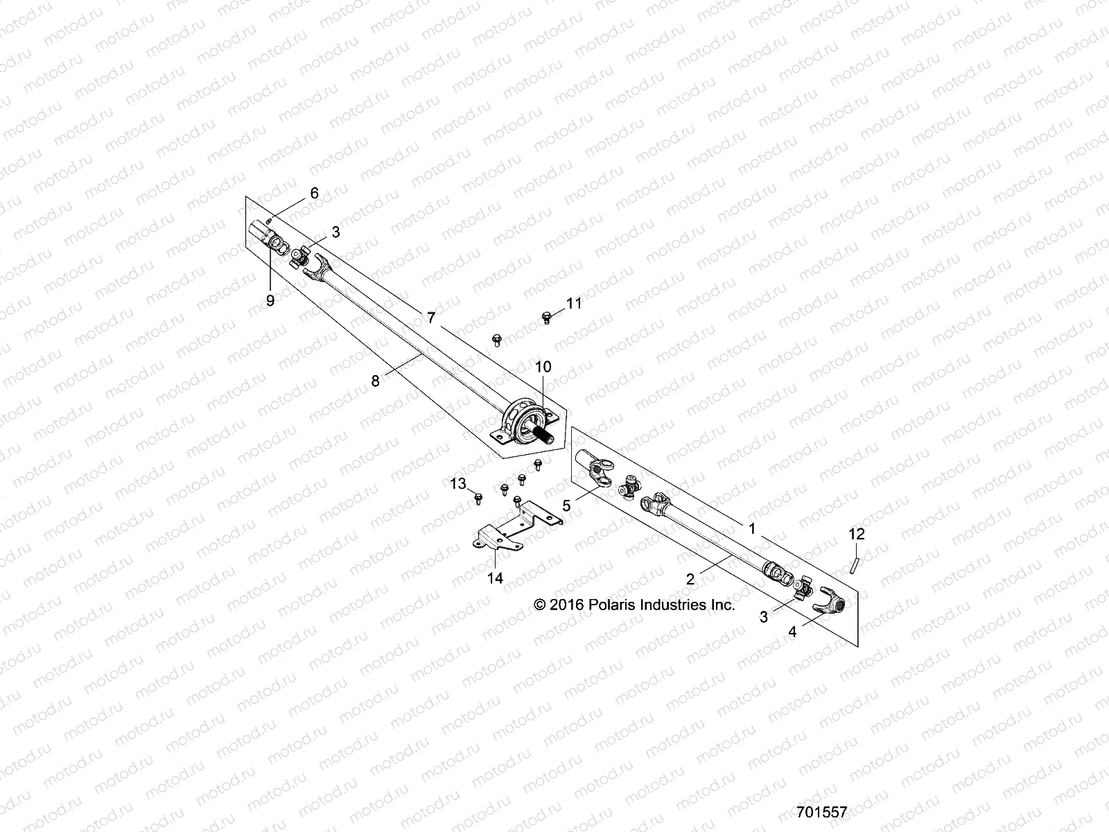 DRIVE TRAIN | DRIVE TRAIN, FRONT PROP SHAFT - Z18VBE87F2/S87C2/CU (701557)
